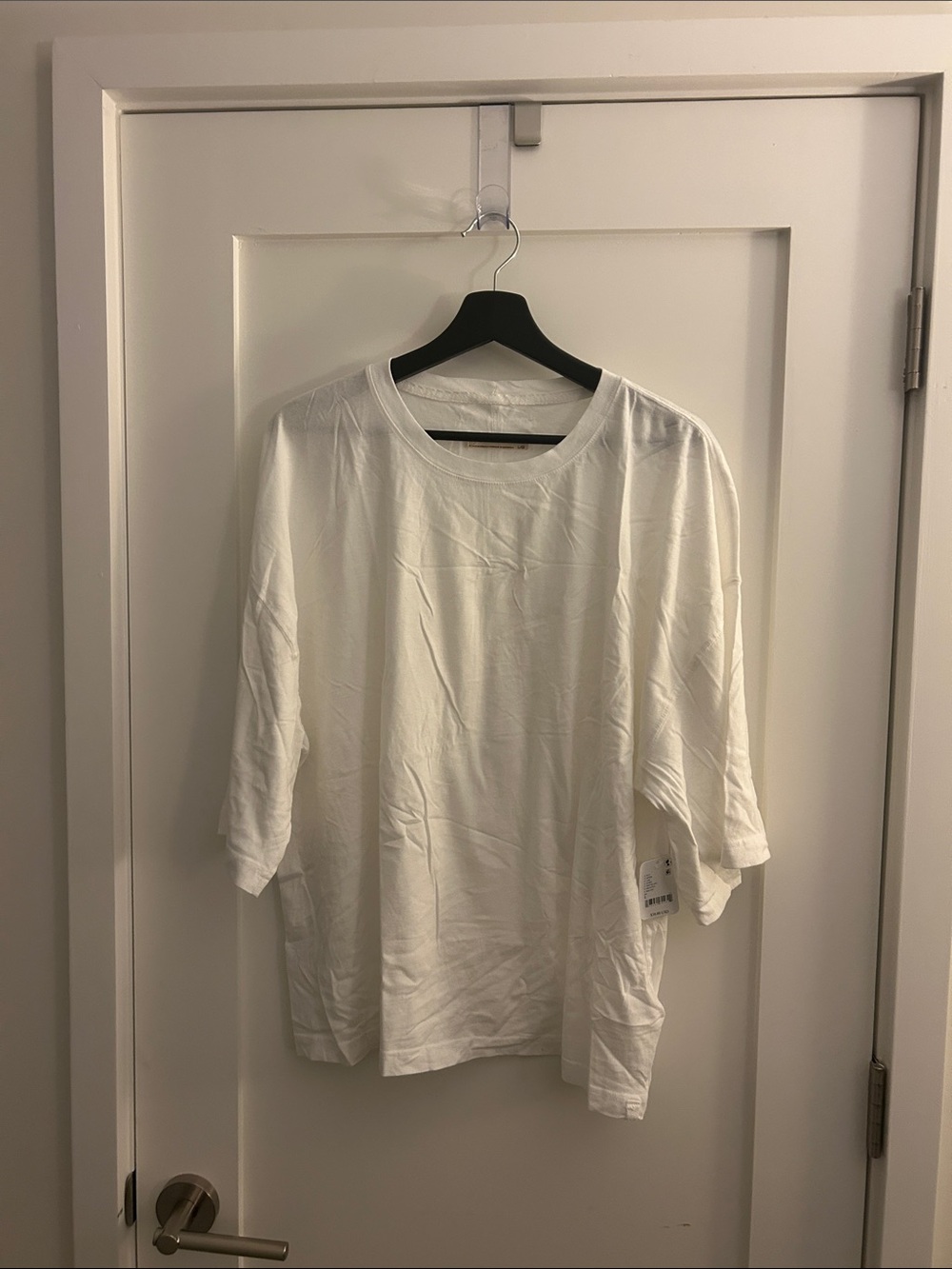Free People We The Free Short Sleeve Crewneck Tee in White
